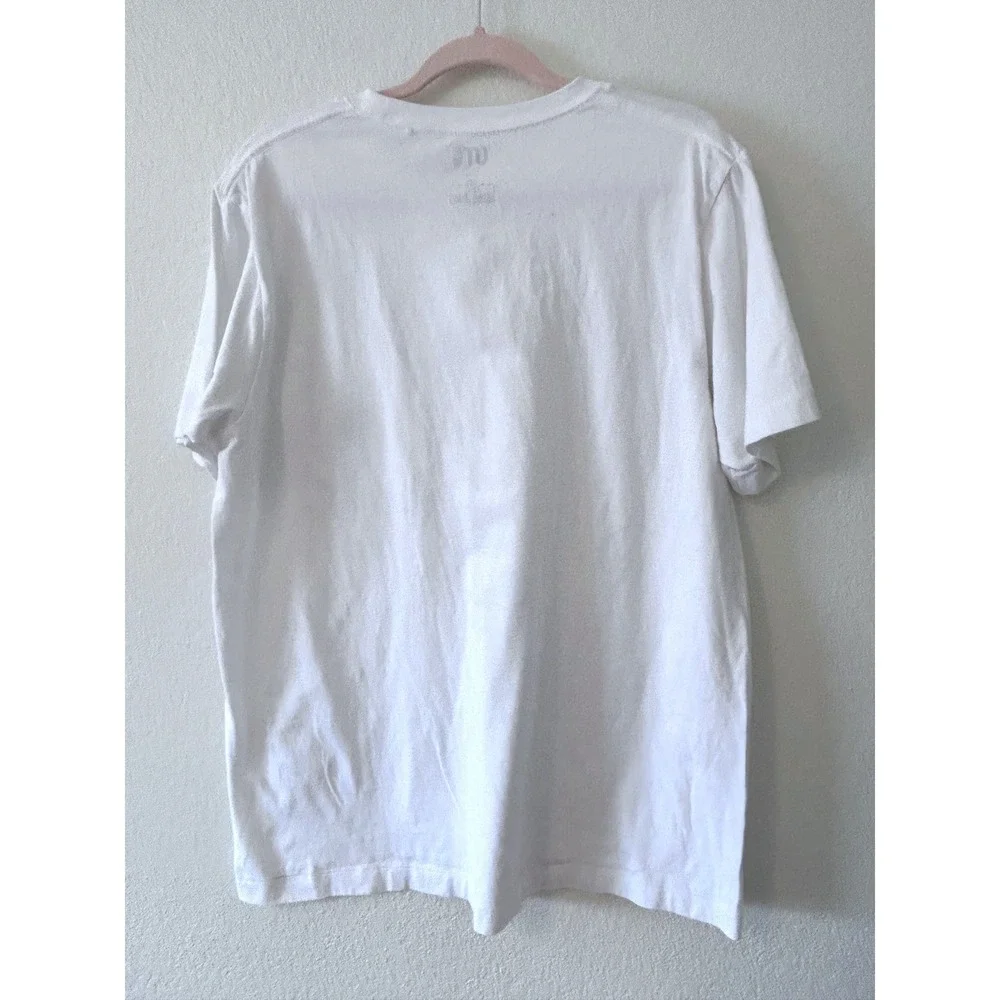Streetwear Uniqlo X‎ KAWS Sesame Street Cookie Monster Pocket T-Shirt White SZ L